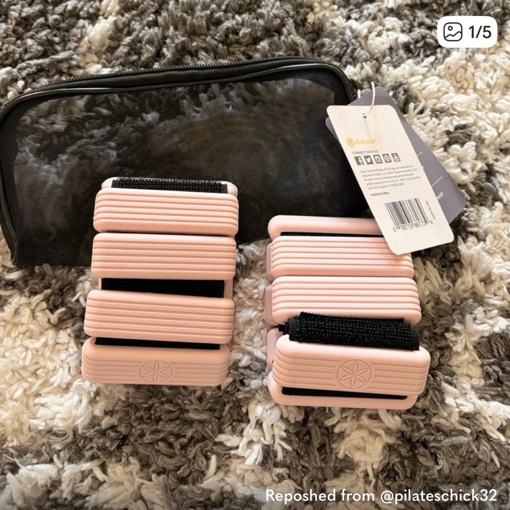 GAIAM Pink Pilates Ankle/Wrist Weights